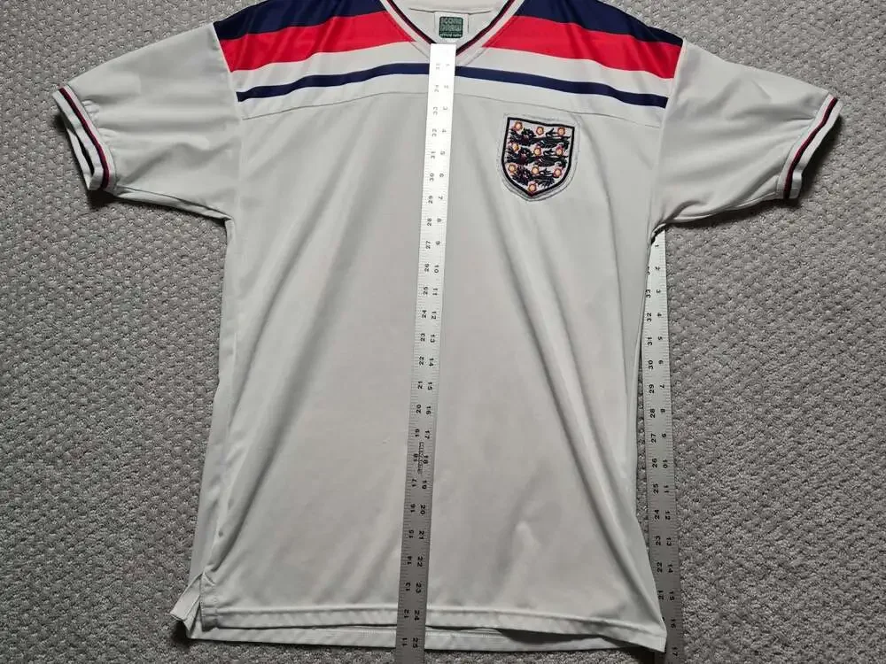 Score Draw England 1980-1983 Retro Home Football Shirt Jersey